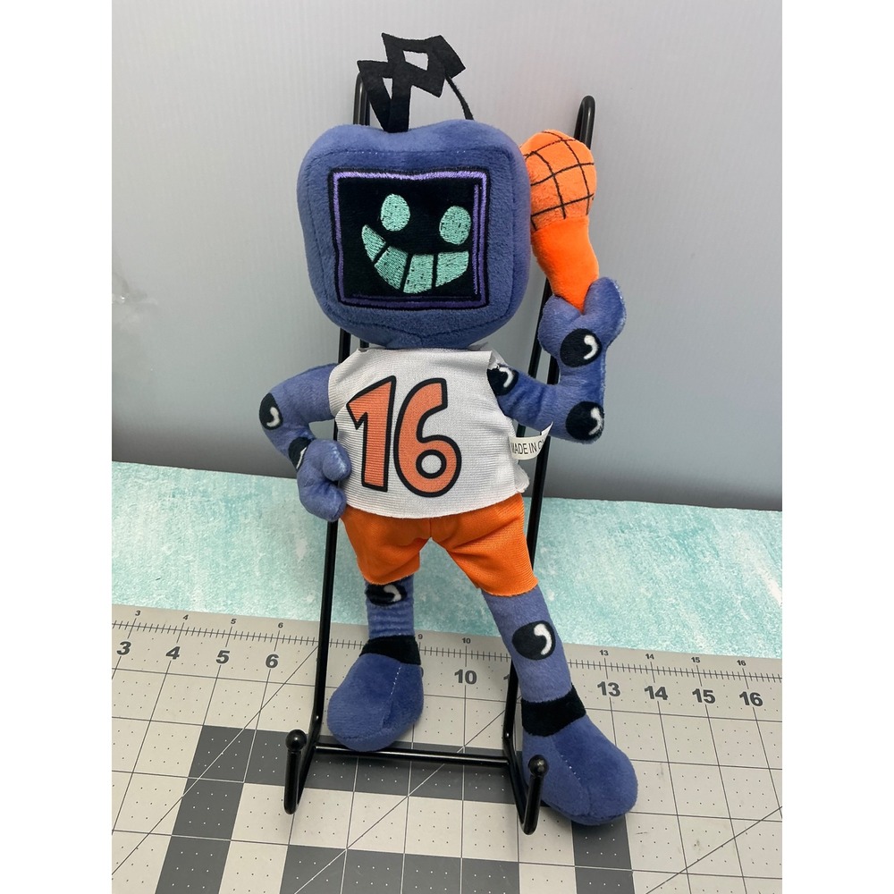 Friday Night Funkin Hex Plush Robot Basketball Jersey 16 Purple 12 Inch FNF Toy